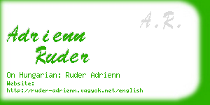 adrienn ruder business card